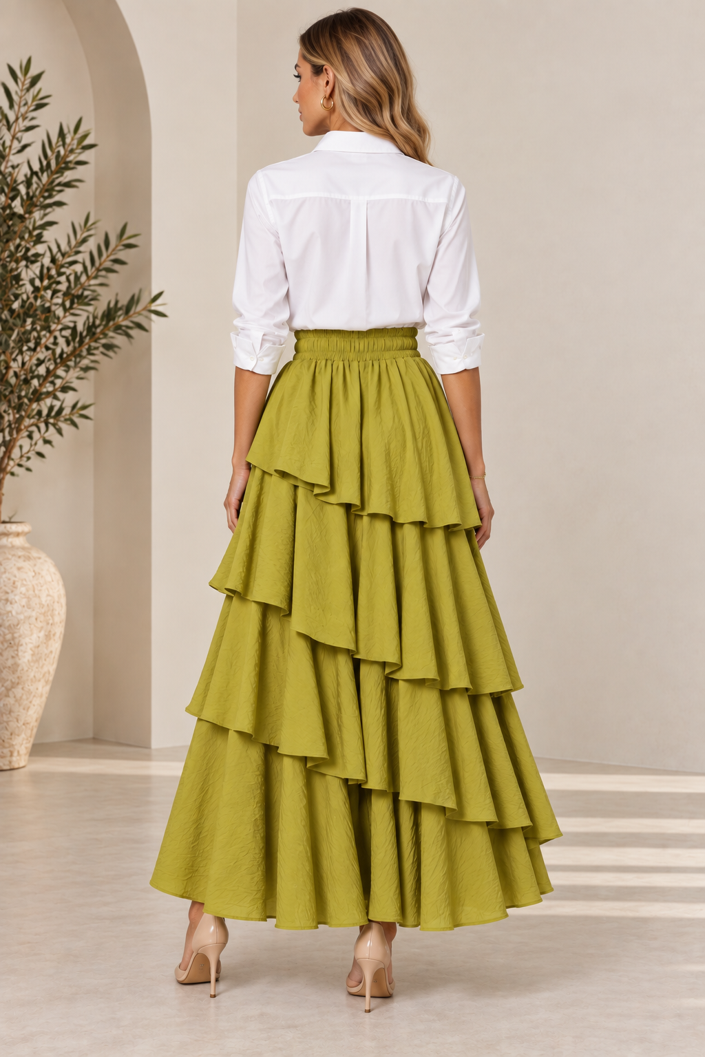Isolde | Crinkle Ruffle Skirt