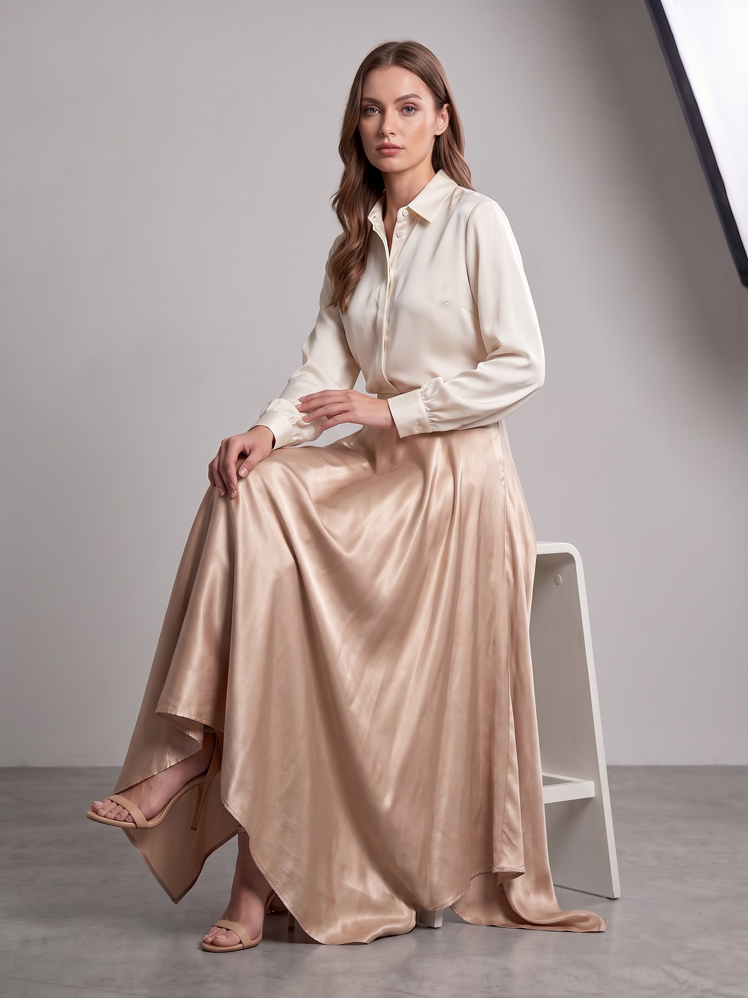 Zephyr | Siphon Pleated Maxi Skirt