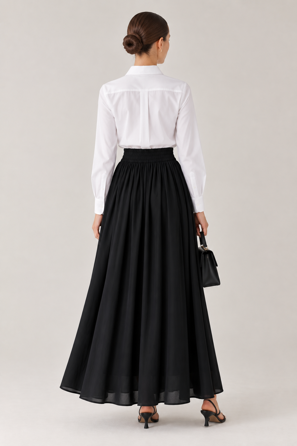 Vale | Gathered Maxi Skirt