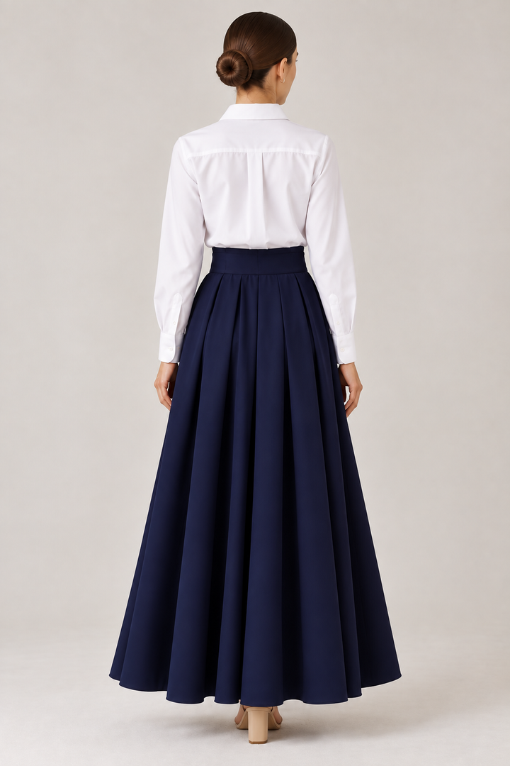 Nadia | Front Bow Pleated Skirt