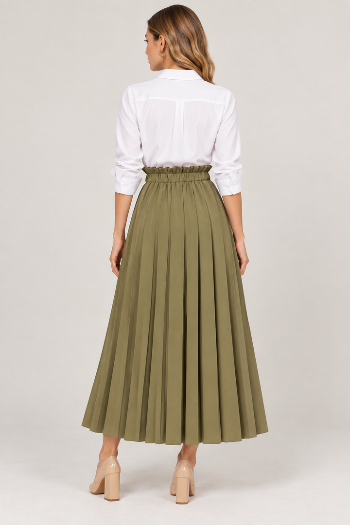 Reed | Accordion Pleated Maxi Skirt