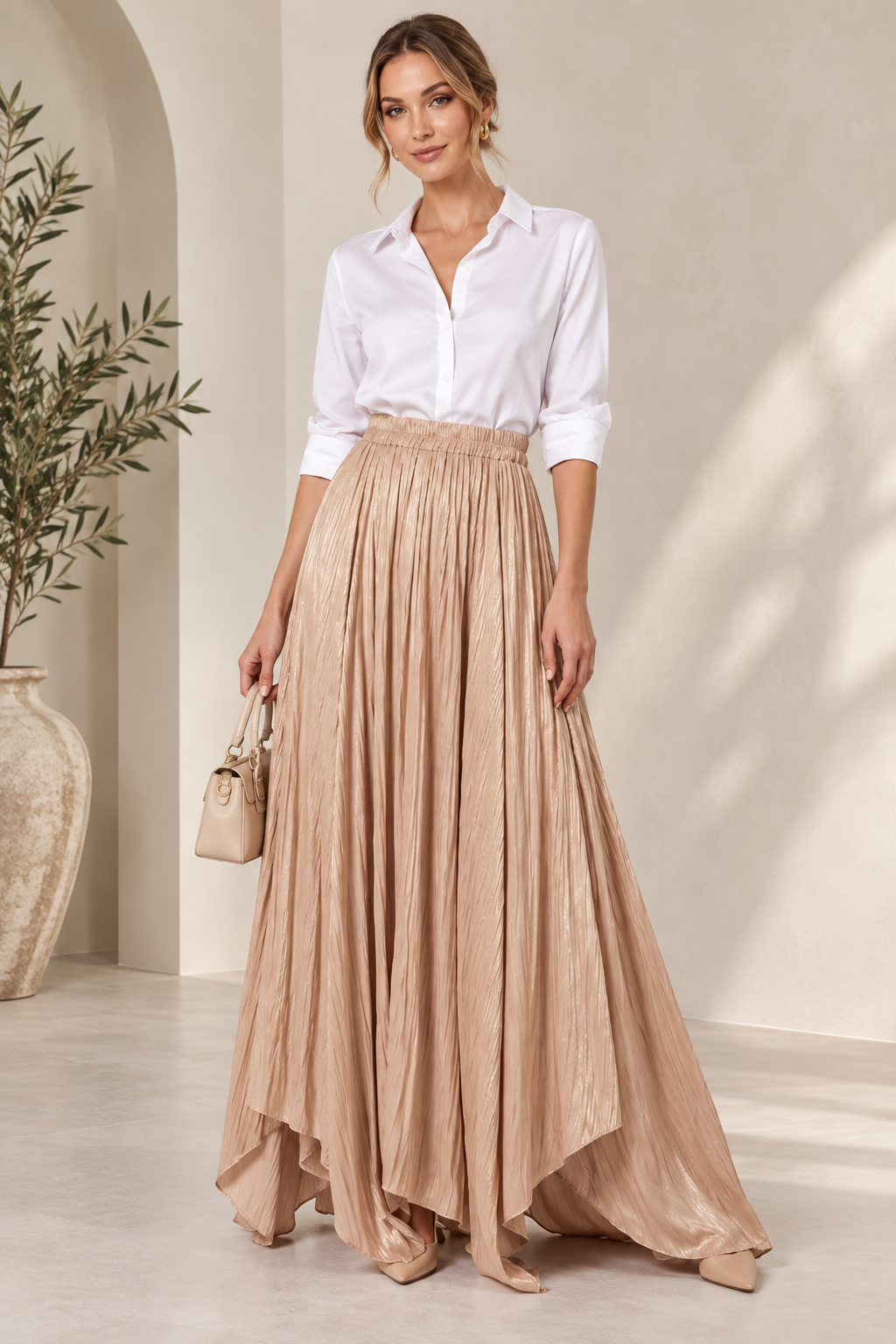 Zephyr | Siphon Pleated Maxi Skirt