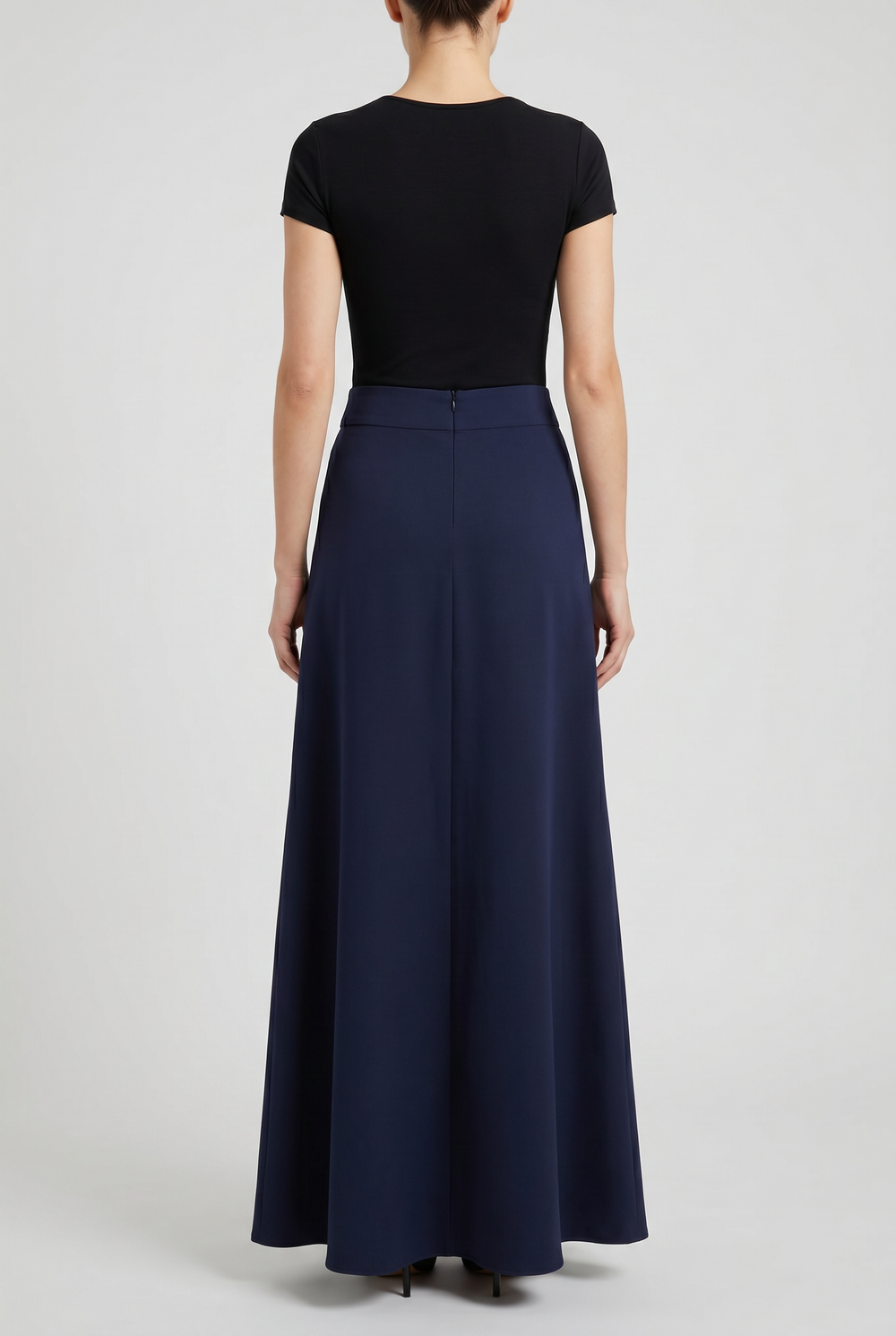 Nadia | Front Bow Pleated Skirt back view