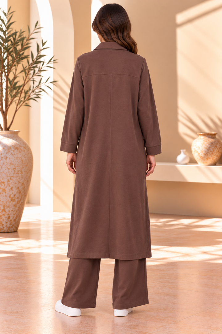 Starla | Sequin-Starfish Zip-Front Tunic Coat