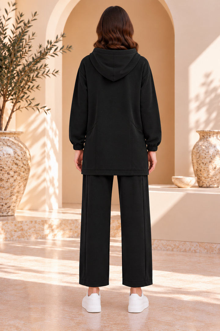 Thandie | Hooded Zip-Front Pant Set