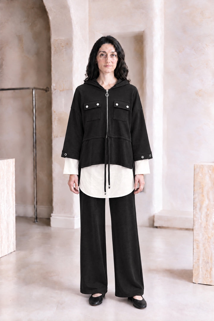 Marcelle | Colorblock Hooded Zip-Up Pant Set
