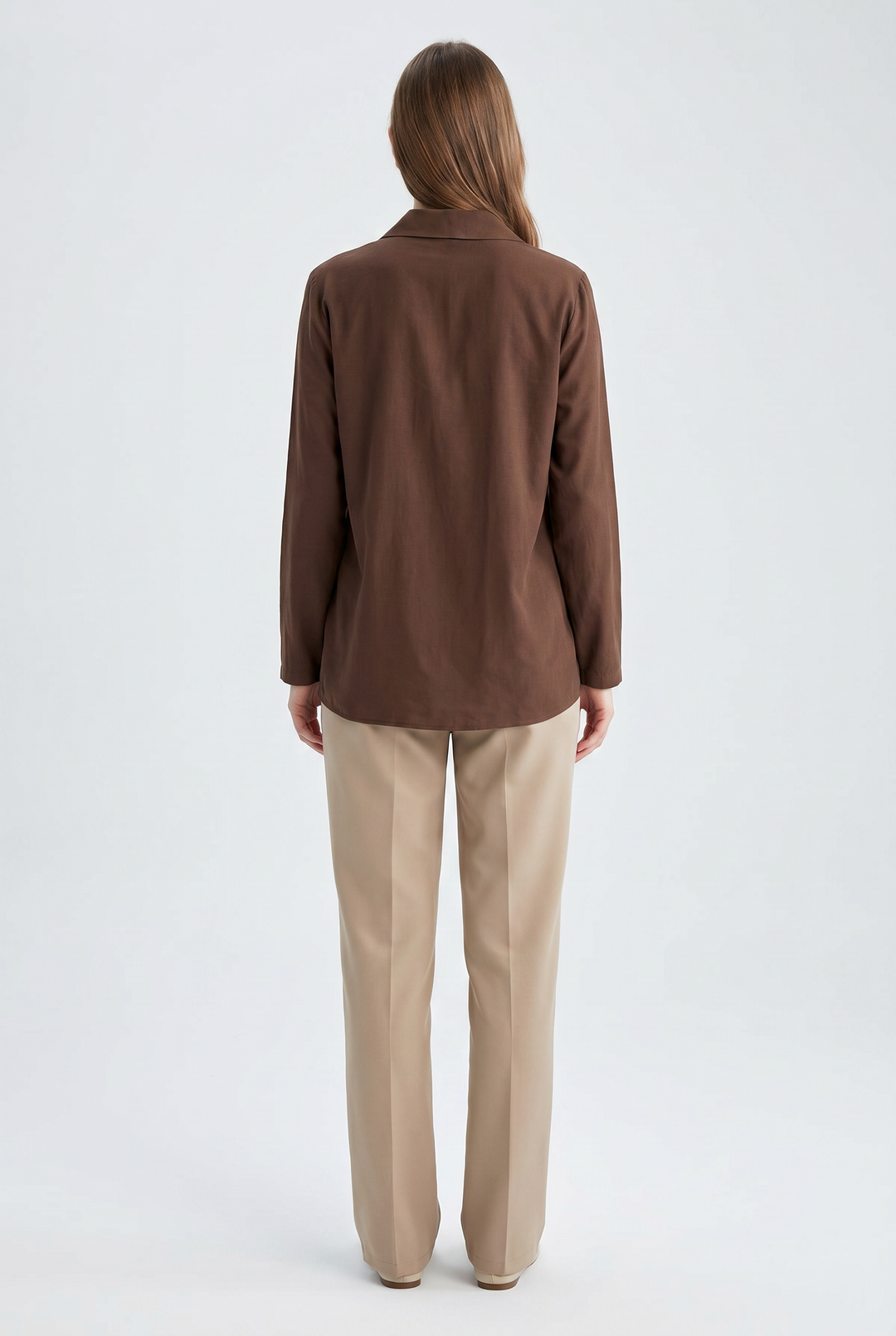 Celestine | Solid Toggle-Button Asymmetric Tunic Shirt