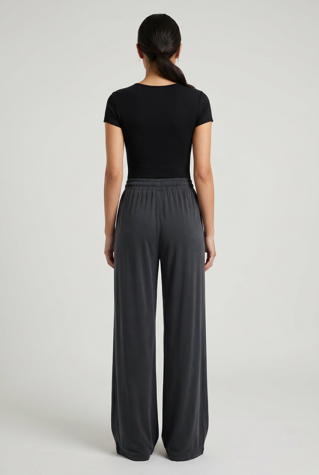 Marble | Wide-Leg Drawstring Palazzo Pants