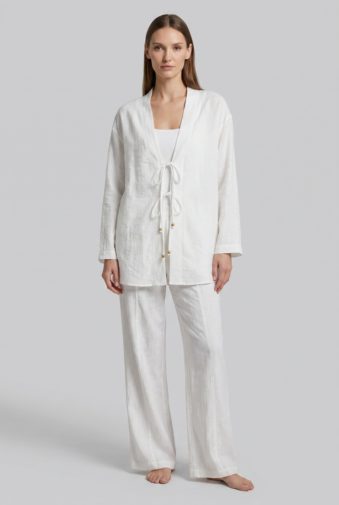 Rosetta | Tie-Front Wide-Leg Pant Set