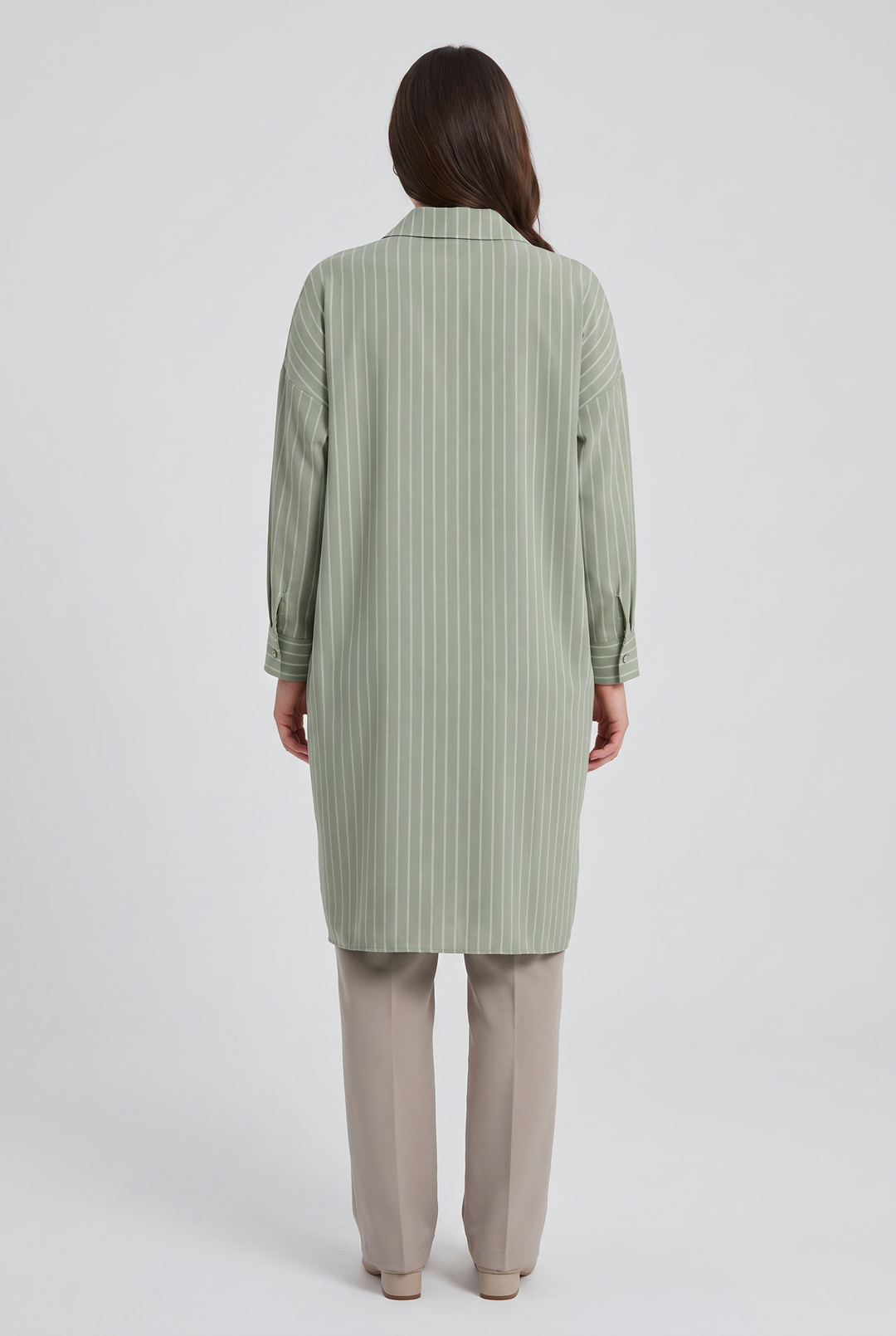 Violette | Striped Button-Front Tunic