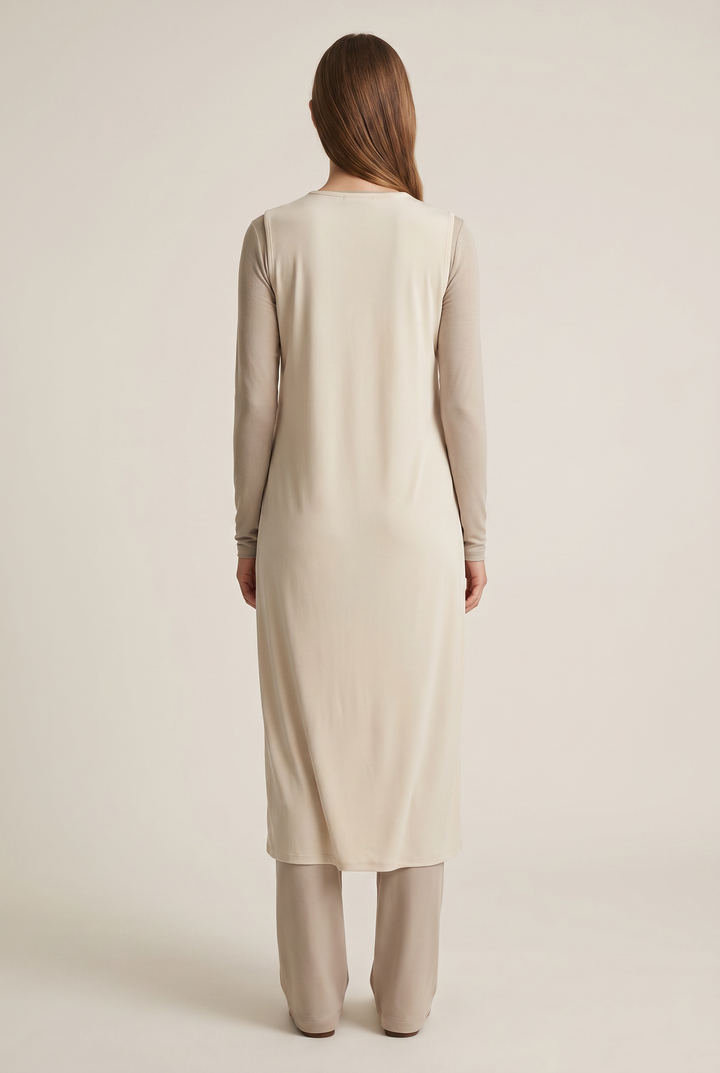 Pearl | Sleeveless Side-Slit Tunic