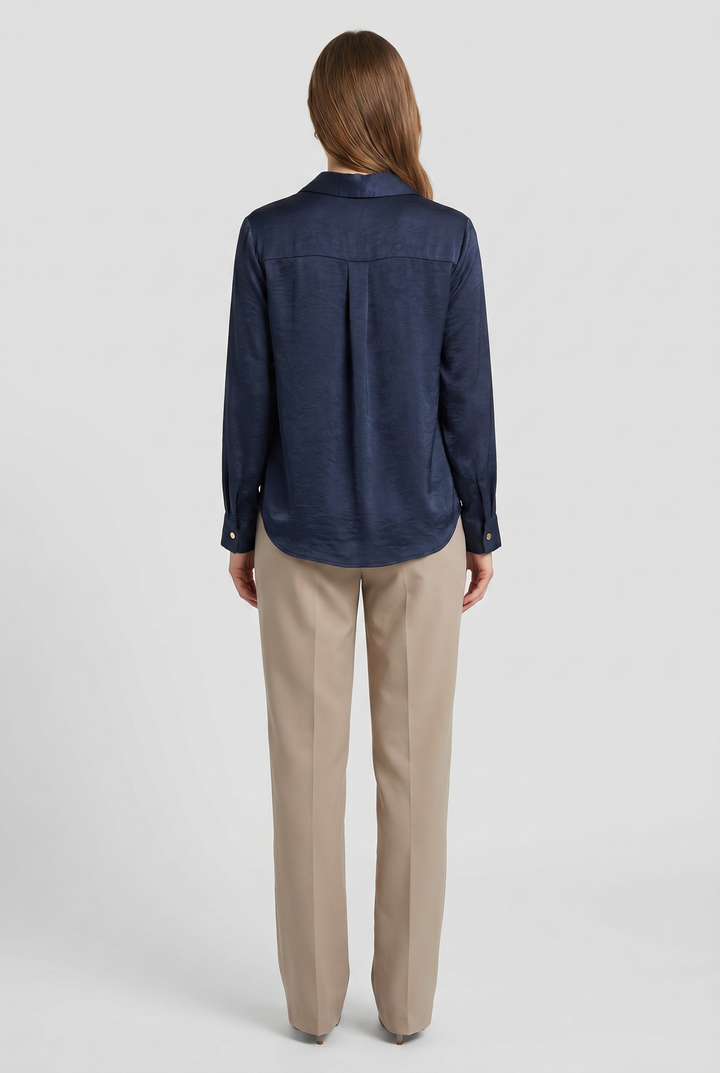 Thalassa | Solid Buckle-Tie Blouse