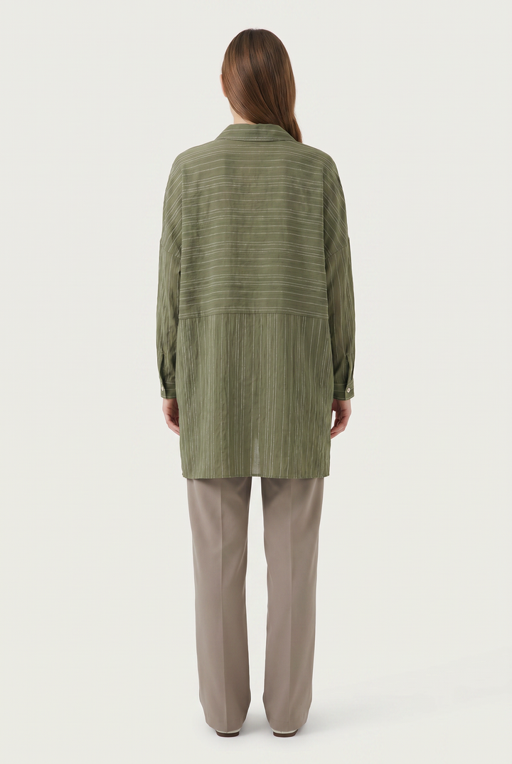 Basil | Striped Oversized Tunic