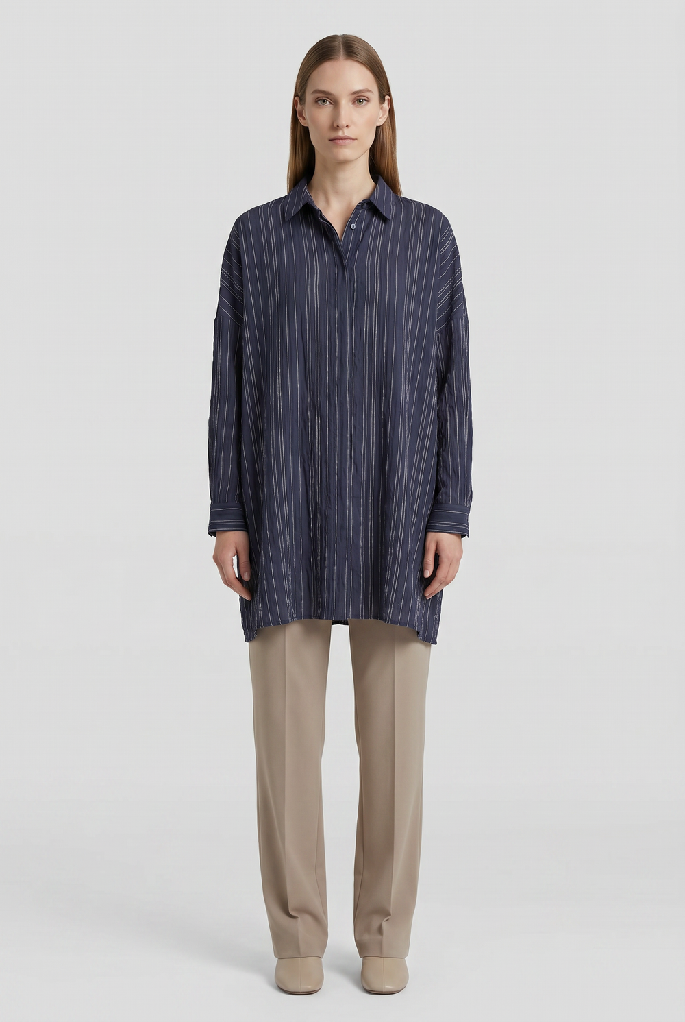 Basil | Striped Oversized Tunic
