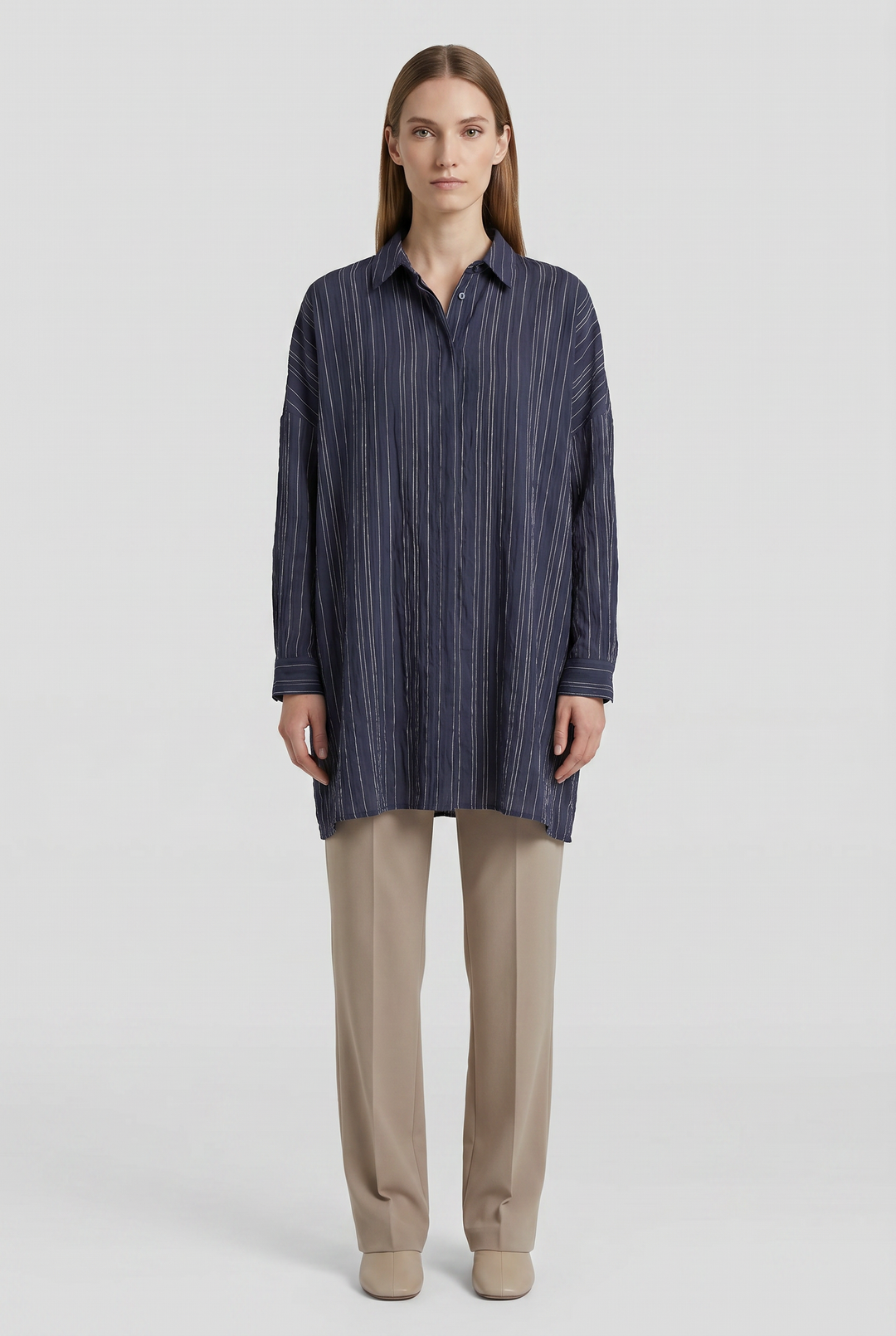 Basil | Striped Oversized Tunic