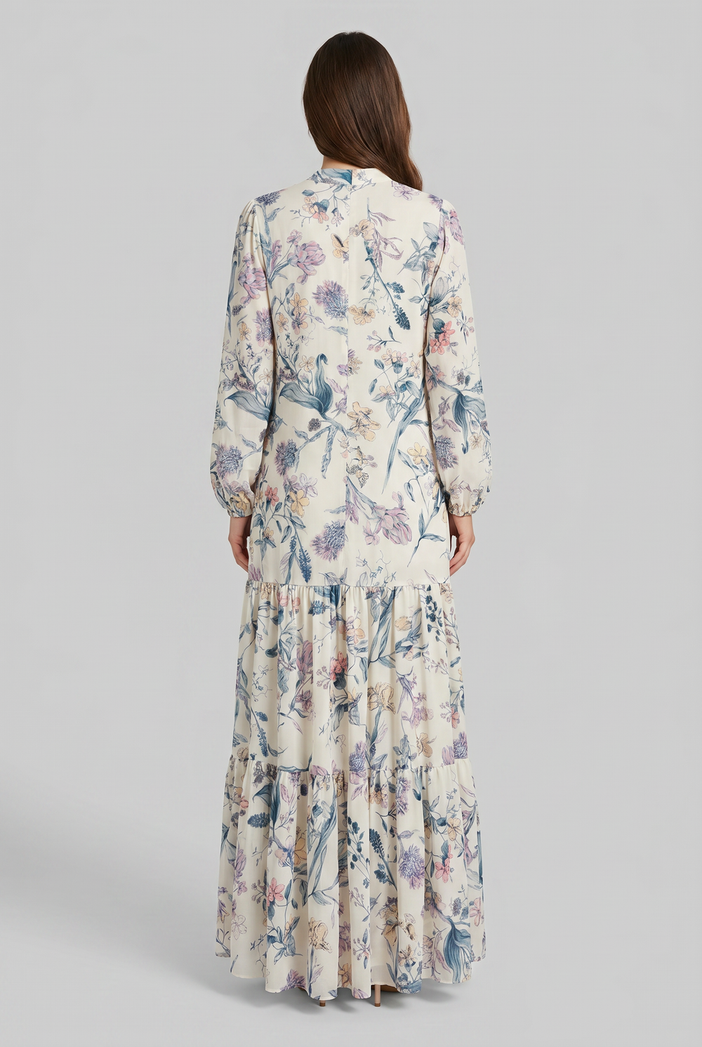 Meadowlark | Floral Tiered Button-Front Maxi Dress