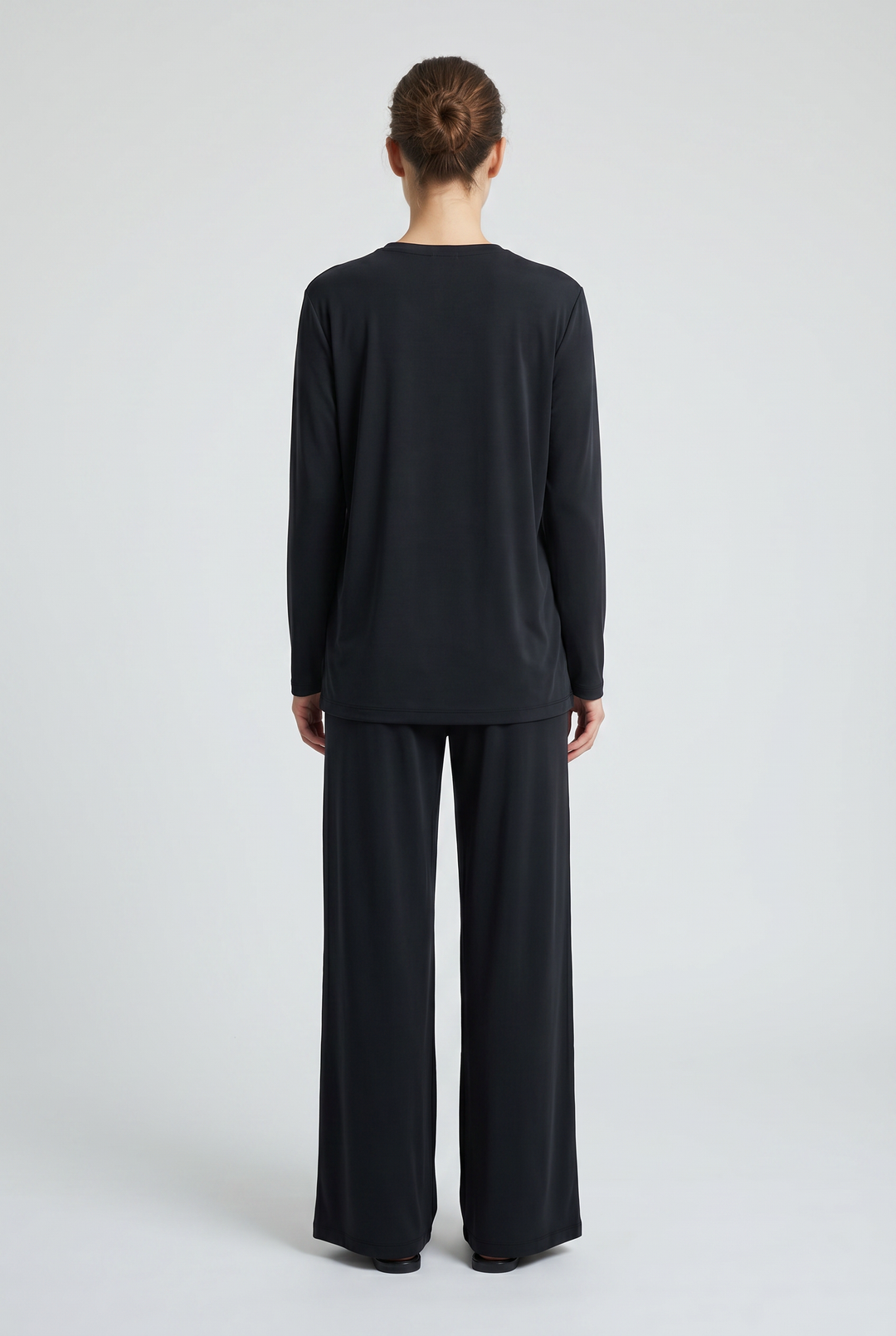 Fable | Solid High-Low Tunic &amp; Wide-Leg Pant Set