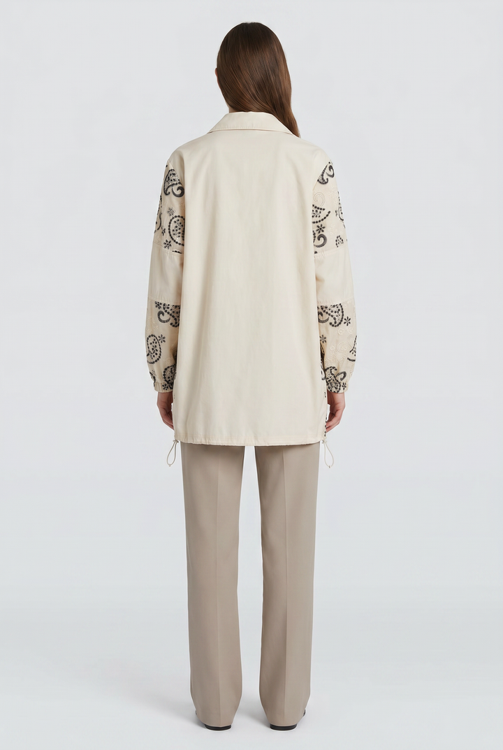 Zarafina | Paisley Zip-Front Jacket