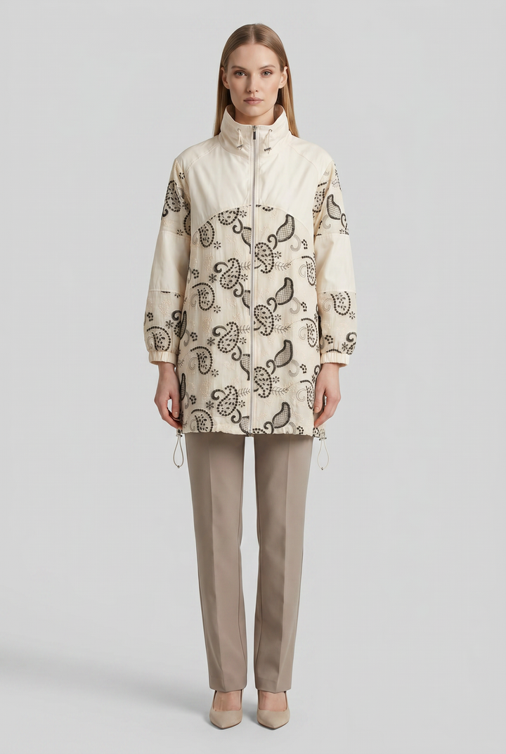 Zarafina | Paisley Zip-Front Jacket