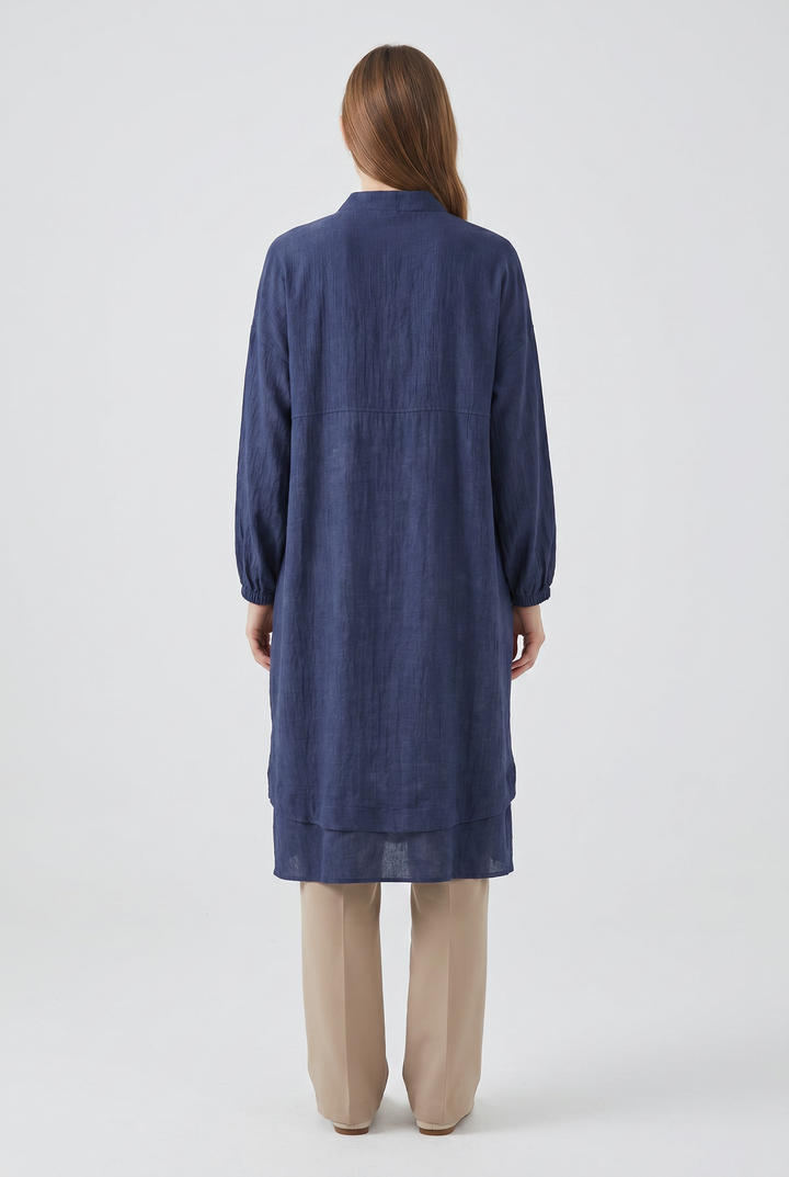 Corvina | Zip-Front Long-Sleeve Trench Coat