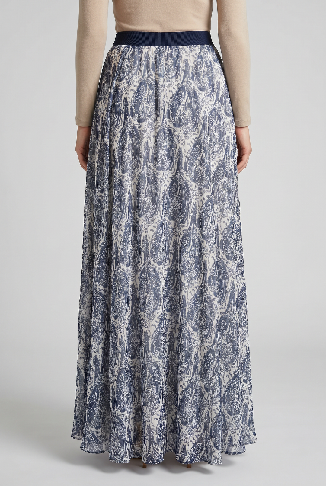 Paisley | Paisley-Print Elastic-Waist Maxi Skirt