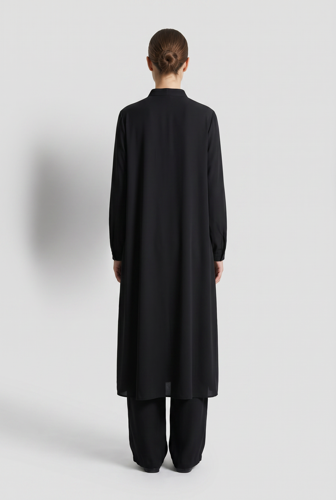 Nyra | Solid Asymmetric-Button Tunic &amp; Skirt Set