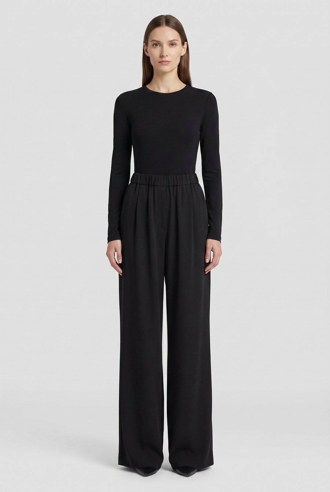 Marbella | Solid Wide-Leg Palazzo Pants