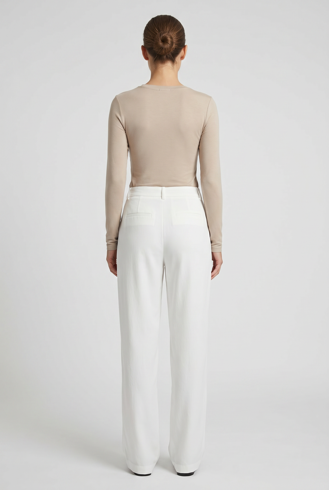 Umber | Pleated Wide-Leg Trousers