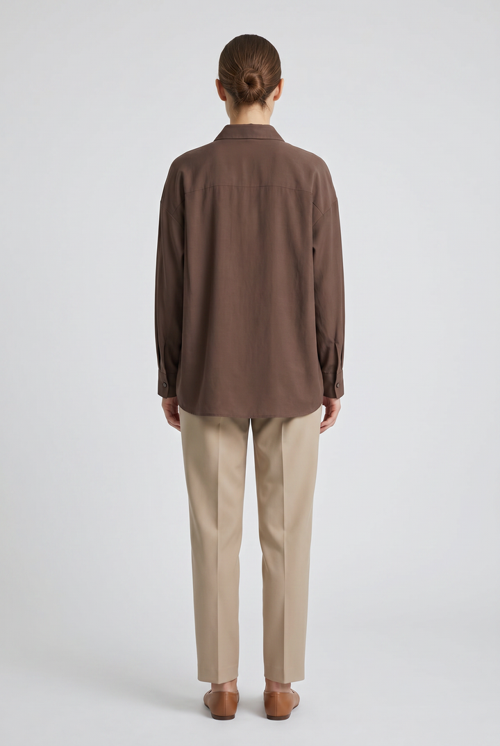 Marigold | Silver-Beaded Stripe  Shirt
