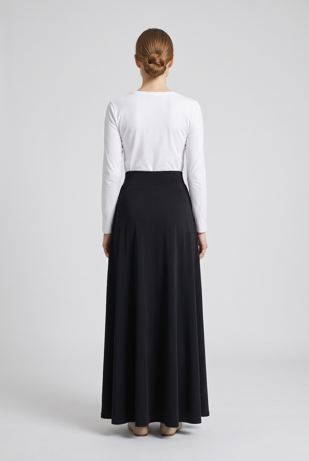Scarlett | Solid A-Line Maxi Skirt