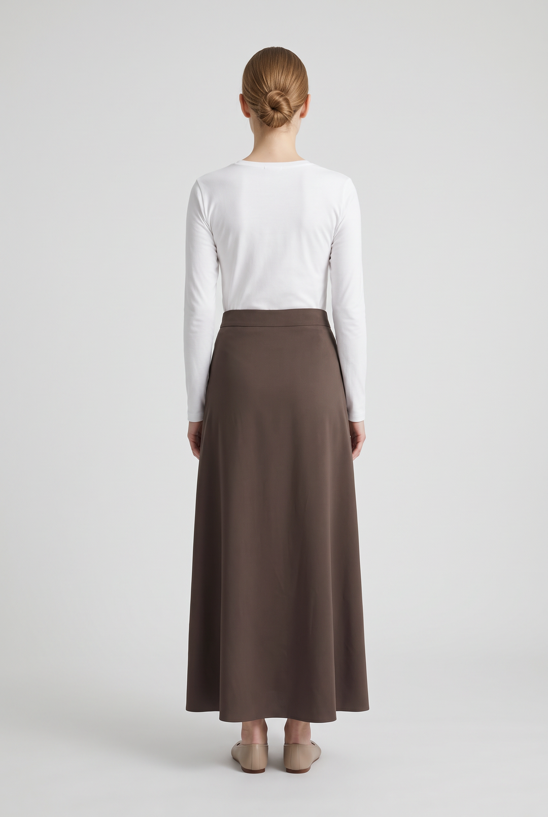 Scarlett | Solid A-Line Maxi Skirt