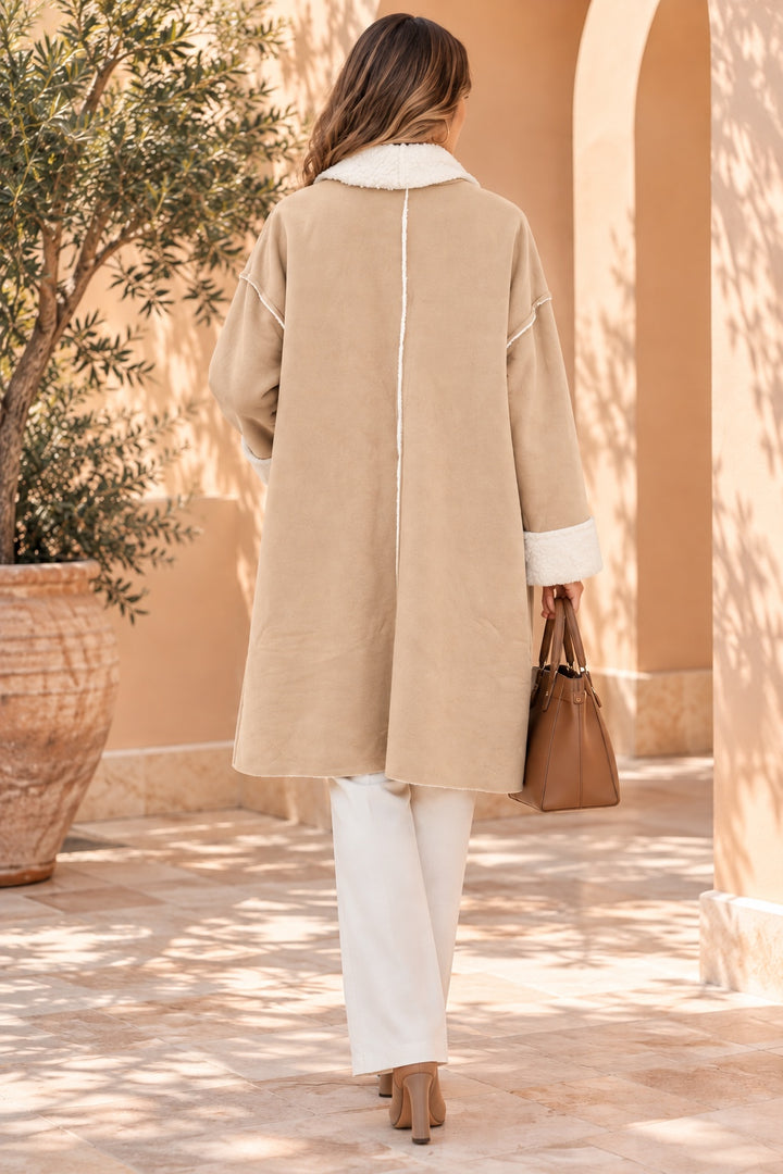 Rhiannon | Jacket — Beige (back)