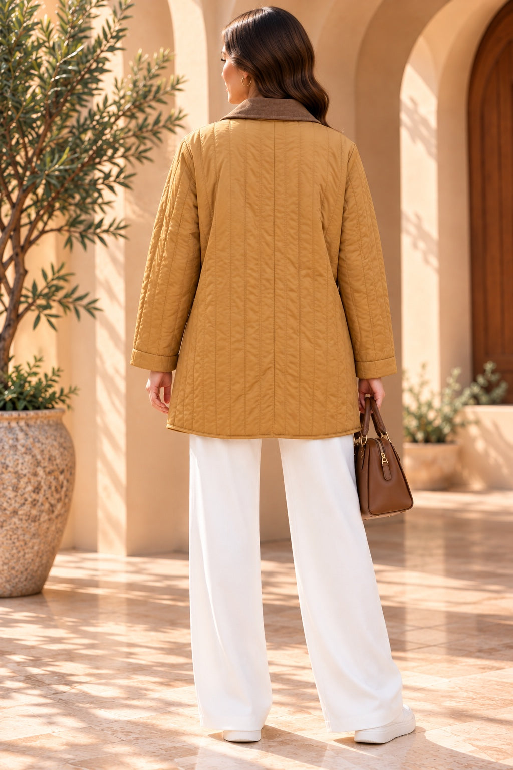 Xanthe | Jacket — Camel (back)