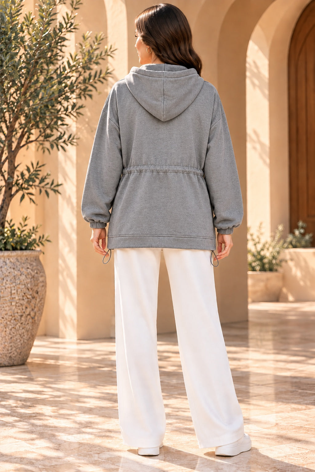 Galia | Jacket — Grey (back)