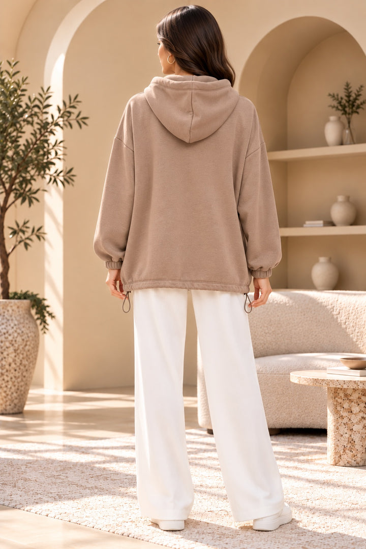 Giulia | Jacket — Mocha (back)