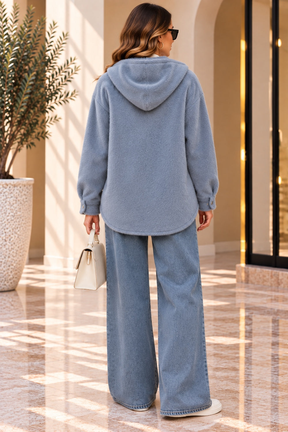 Harlow | Jacket — Blue (back)