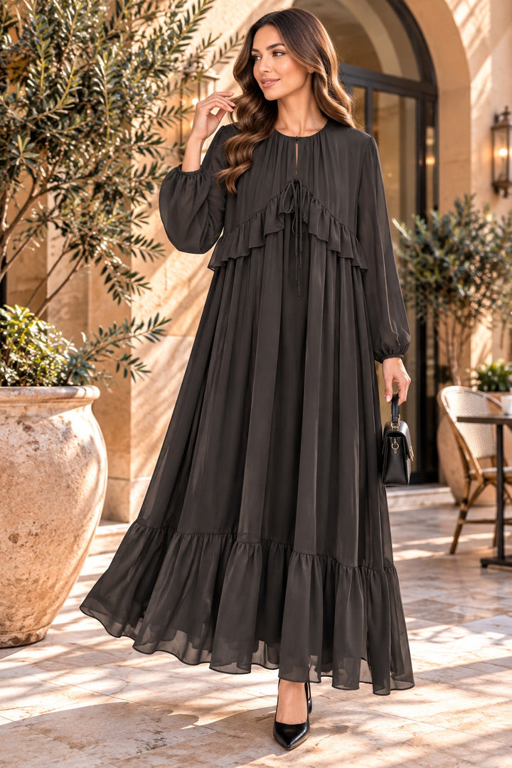 Isaura | Dress — Black (front)