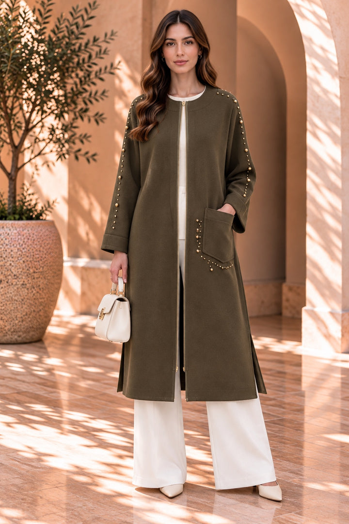 Melisande | Jacket — Green (front)