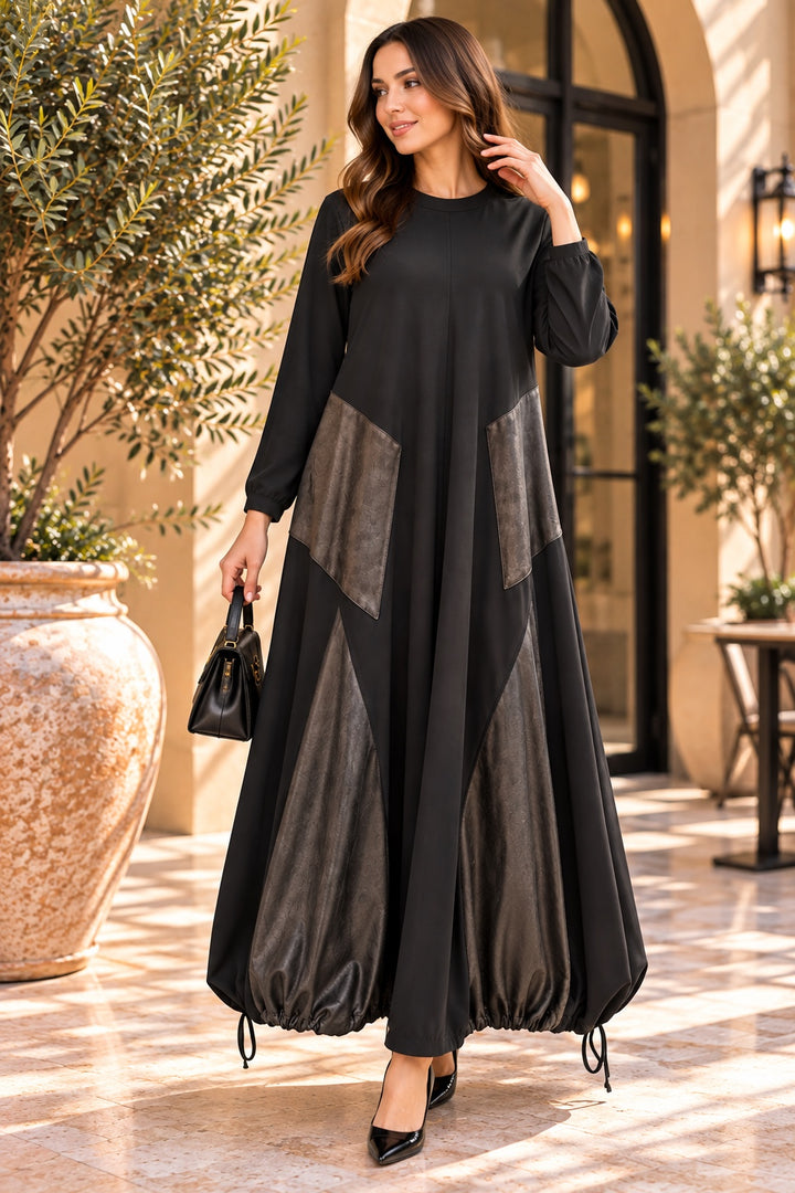 Myrtle | Dress — Black (front)