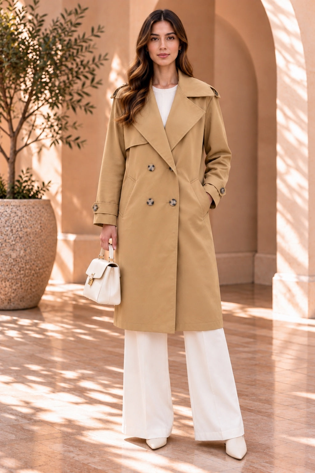 Yolande | Cape — Camel (front)
