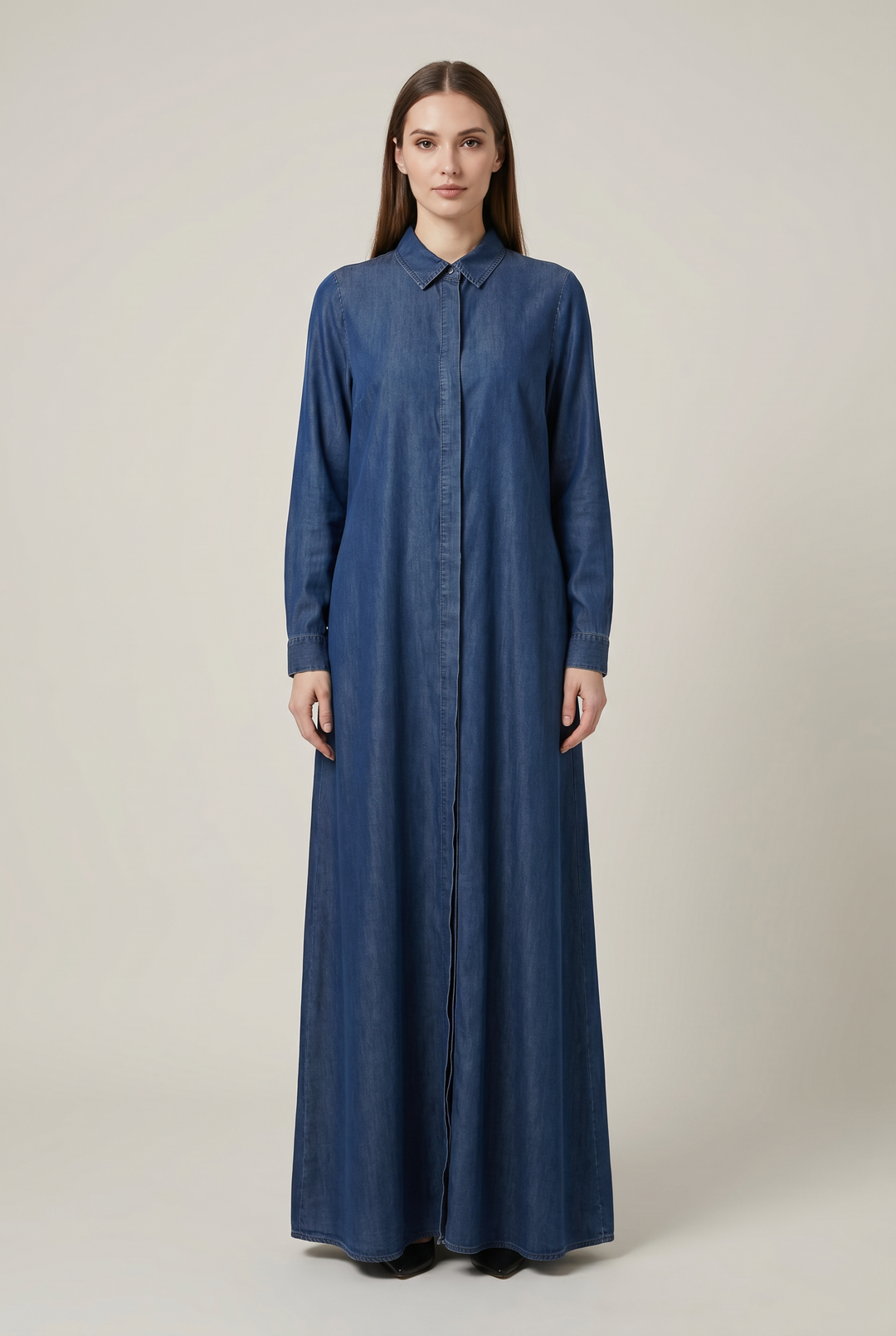 Frankie tencel denim shirt dress