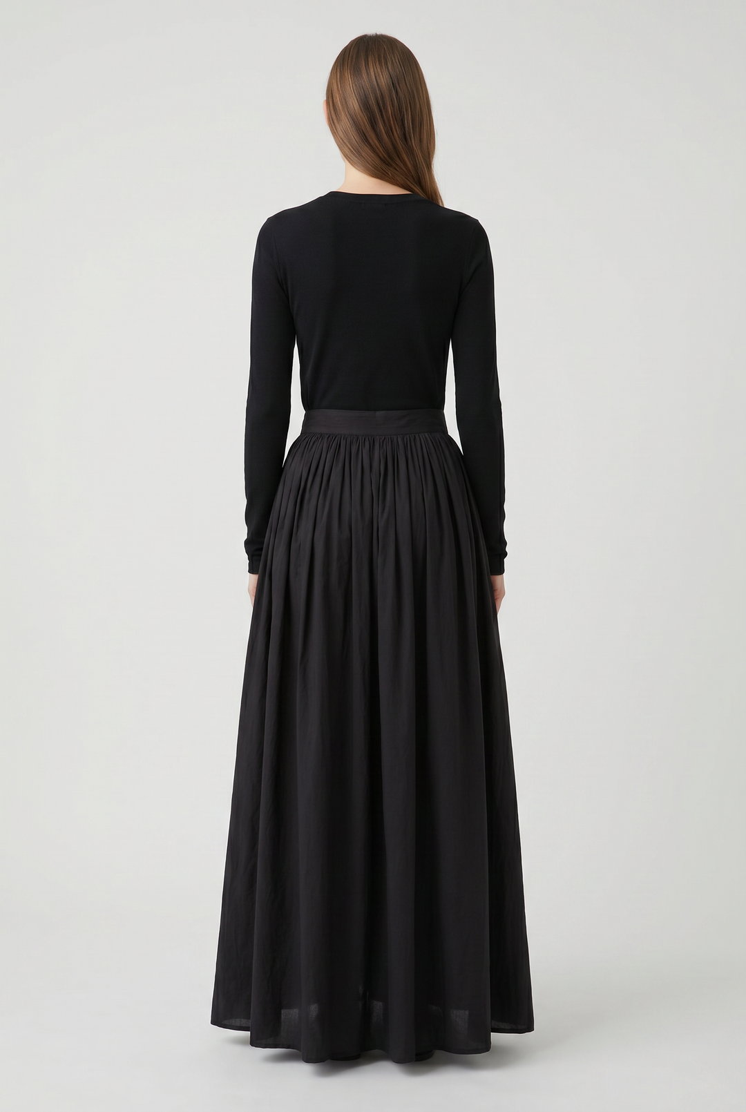 Vale | Gathered Maxi Skirt back view