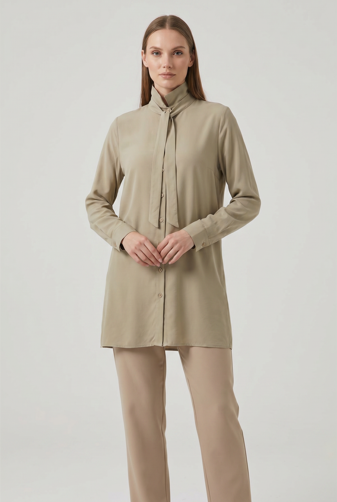 Sloane tie neck tunic
