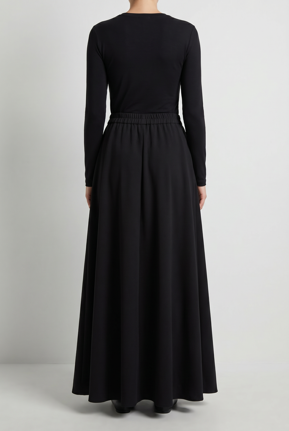 Eclipse A-line maxi skirt back view