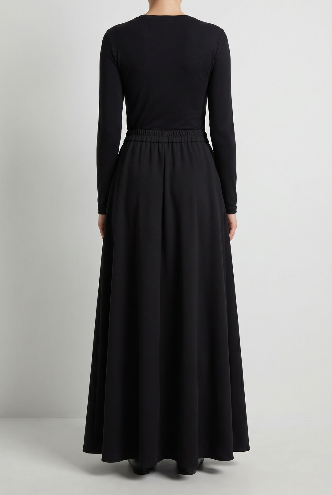 Eclipse A-line maxi skirt back view