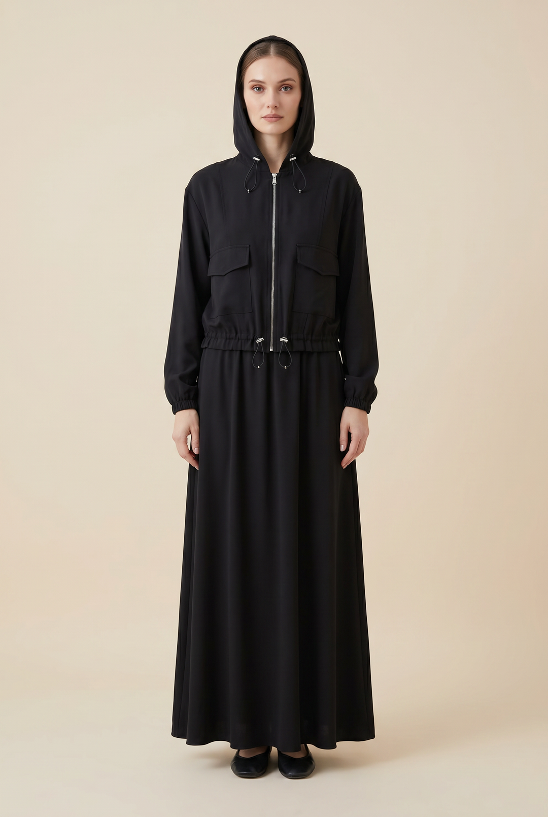 Sequoia hooded anorak and skirt set
